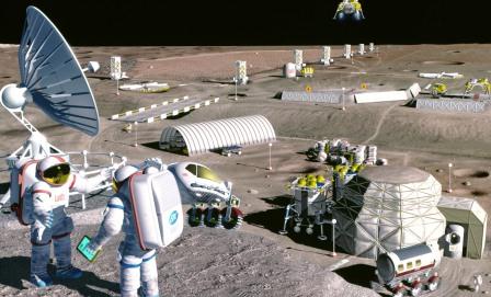 Лунная база, колония будущего на Луне