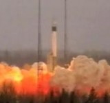 запуск ракеты носителя со спутником GOCE с космодрома Плисецк